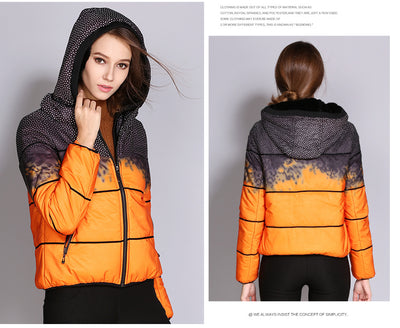 Abrigo de Invierno para Mujer con Plumón y Lunares - Image 12