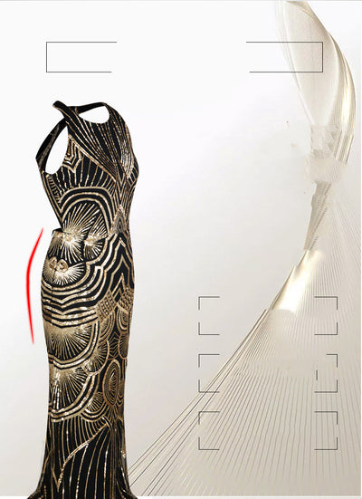 Vestido Largo Cola de Pez Elegante Estilo Europeo - Image 10