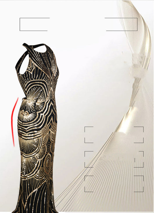 Vestido Largo Cola de Pez Elegante Estilo Europeo - Image 10