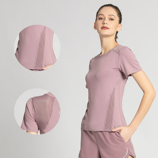 Playera de Yoga Transpirable de Secado Rápido para Fitness