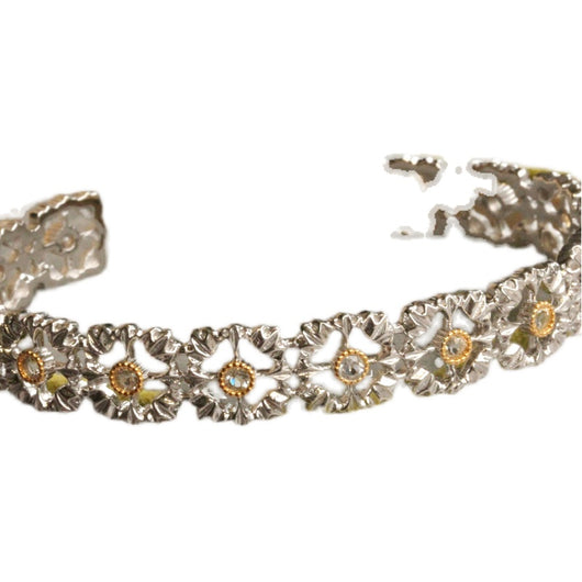 Pulsera Calada de Plata 925 Chapada en Oro - Image 7