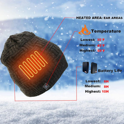 Gorro Térmico Recargable USB - Calefacción Eléctrica para Deportes de Invierno - Image 3