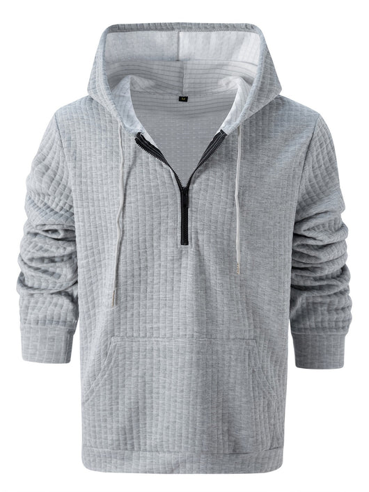 Sudadera Casual para Hombre con Diseño Jacquard Cuadros y Colores Sólidos - Image 16