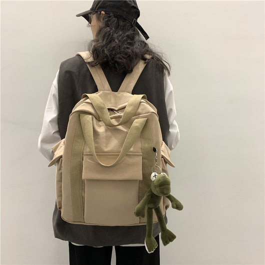 Mochila Universitaria de Gran Capacidad - Resistente Canvas para Estudiantes - Image 3