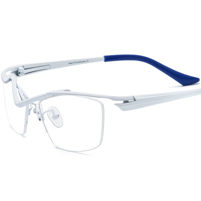 Gafas para Miopía Montura Cuadrada Semiarmazón para Mujer - Image 4