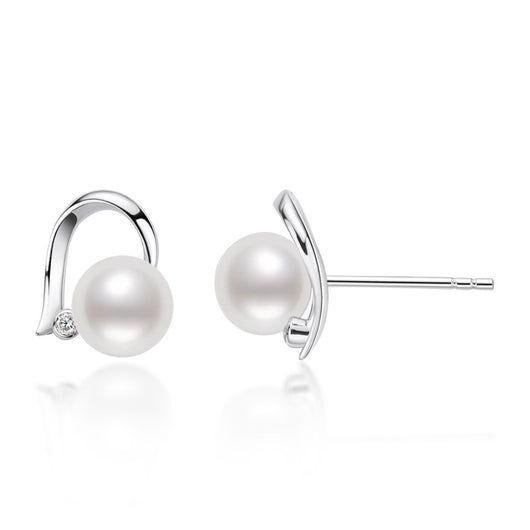 Aretes Geométricos Retro Gota Blanca - Diseño Minimalista - Image 3