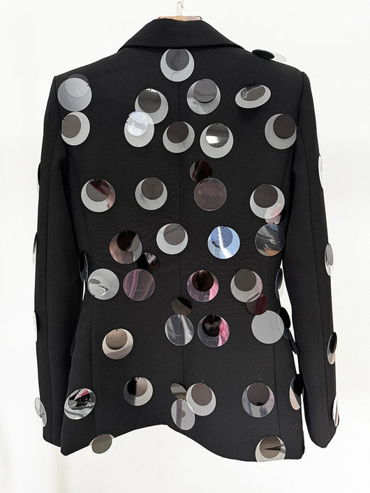 Blazer de Botones con Detalles de Lentejuelas - Image 11