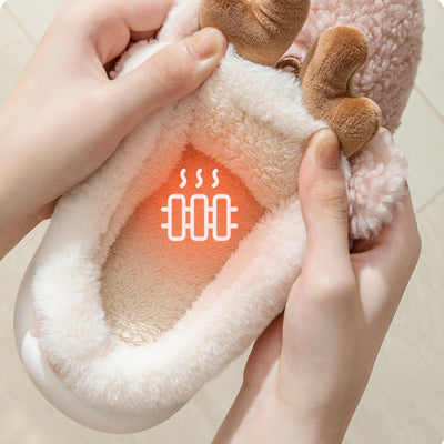 Pantuflas Navideñas de Invierno con Diseño de Alce - Cómodas y Acogedoras - Image 5
