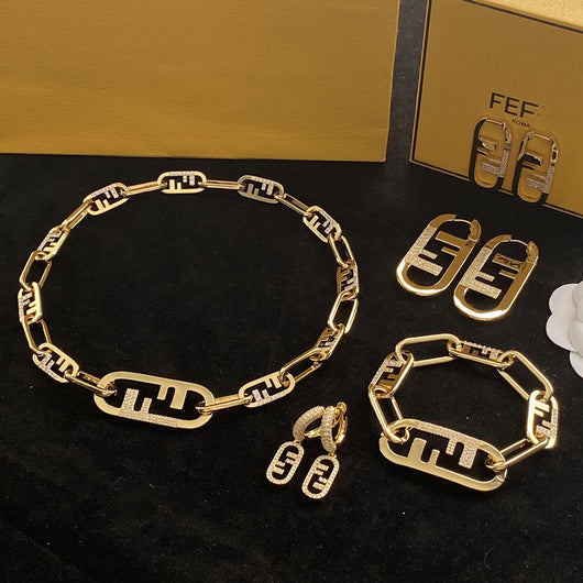 Aretes de Letra F de Alta Moda - Diseño Personalidad