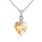 Austrian Dorado-plated crystal necklace Golden Phantom