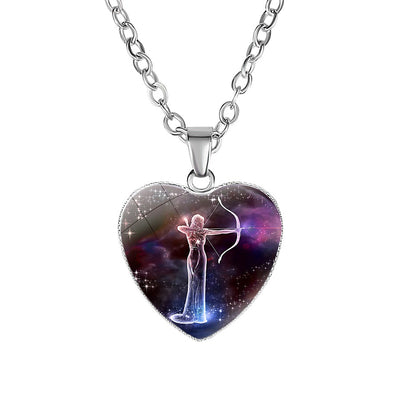 Collar con Dije de Corazón del Zodiaco para Mujer - Image 10