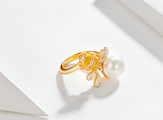 Anillo Decorativo de Abeja Coreano Ajustable - Joyería Trendy para Mujer - Image 2