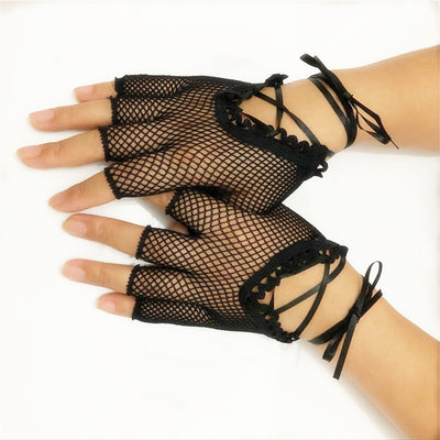 Guantes Cortos con Cinta Cruzada Estilo Europeo Americano - Image 4