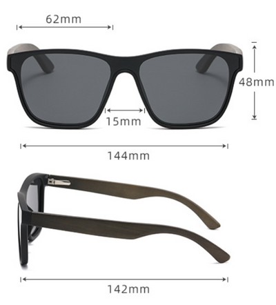 Gafas de Sol Unisex Bambú con Cristales Polarizados y Diseño Minimalista - Image 9
