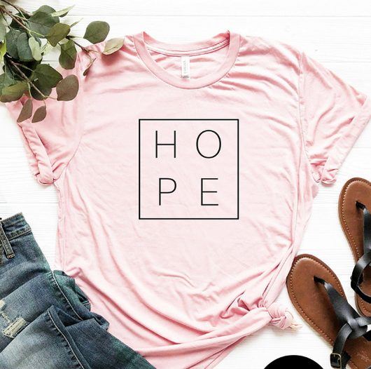 Playera Básica Hope de Algodón - Unisex, Cuello Redondo, Corte Relajado - Image 17