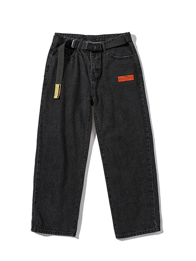 Pantalones Jeans Rectos Anchos de Pierna Suelta - Image 3