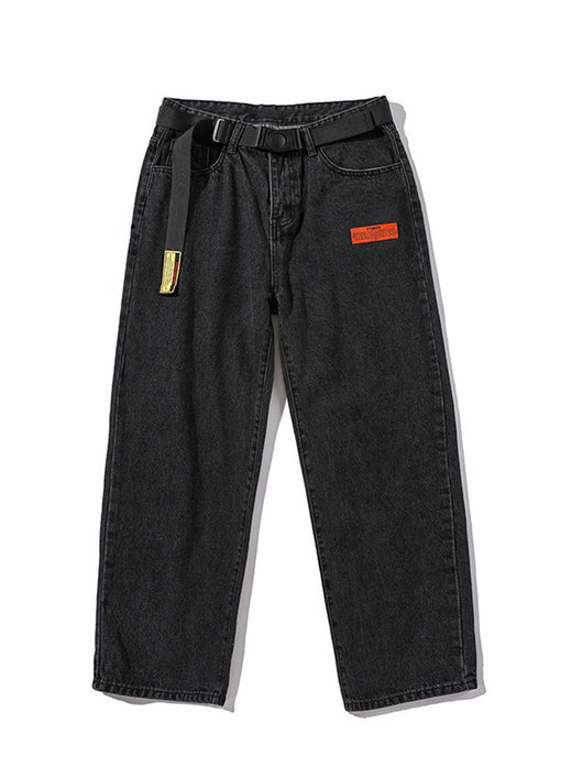 Pantalones Jeans Rectos Anchos de Pierna Suelta - Image 3