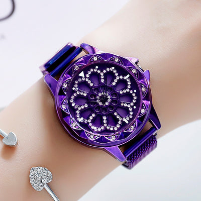 Reloj de Moda Giratorio con Piedras Magnéticas - Diseño Viral de Influencers - Image 3