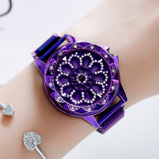 Reloj de Moda Giratorio con Piedras Magnéticas - Diseño Viral de Influencers - Image 3