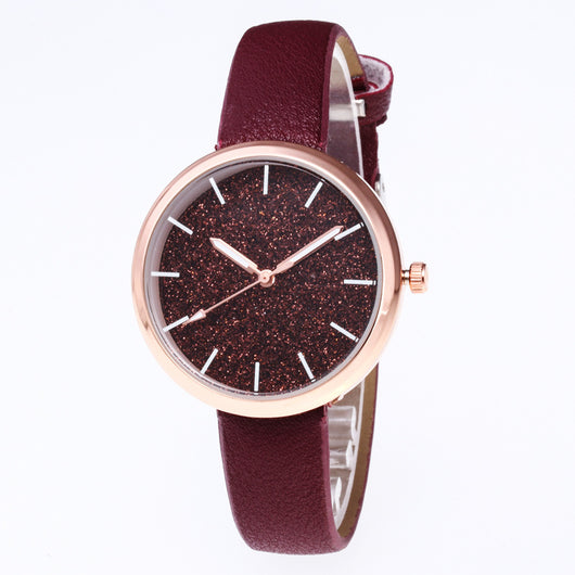Reloj Romántico Cielo Estrellado para Mujer - Acero Dorado Rosa con Cristales - Image 12