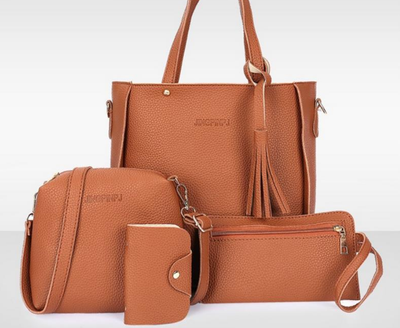 Set de 4 Bolsas Coreanas con Borlas - Bolso, Monedero y Organizador - Image 11