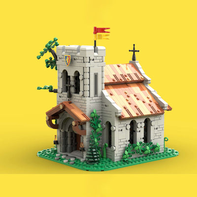 Set de Bloques de Construcción Iglesia - Modelo Arquitectónico Detallado