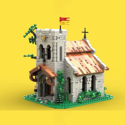 Set de Bloques de Construcción Iglesia - Modelo Arquitectónico Detallado