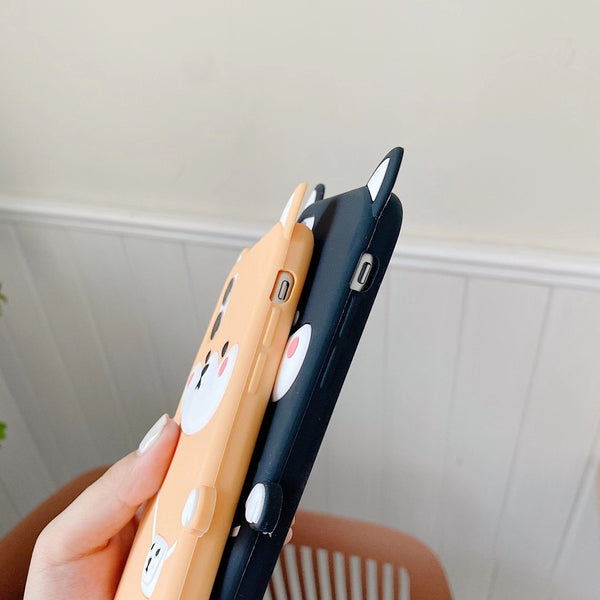 Funda de Silicona para iPhone con Diseño Perro Chai