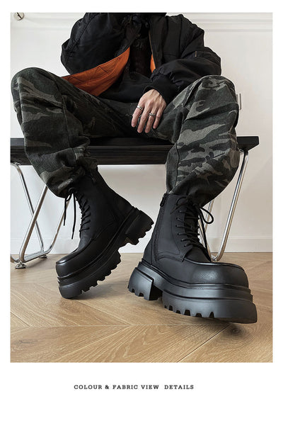 Botas Martin de Plataforma con Aumento de 7CM - Estilo Casual Elevado - Image 15