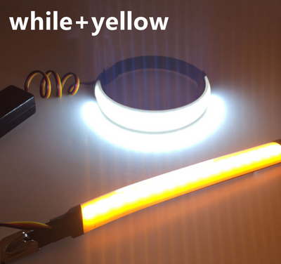 Anillos LED Direccionales para Horquilla de Motocicleta - Doble Color - Image 8