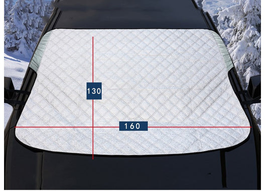 Protector Solar para Parabrisas con Revestimiento Plateado - Bloqueador de Nieve y Calor - Image 4