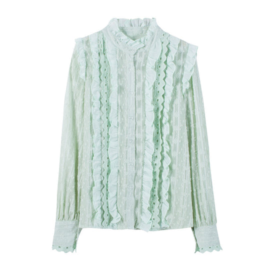 Blusa Elegante de Gasa Francesa para Mujer - Image 5