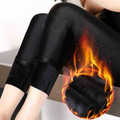Leggings Gruesos de Terciopelo Qiulian Stone Plus - Calidez y Confort - Image 2