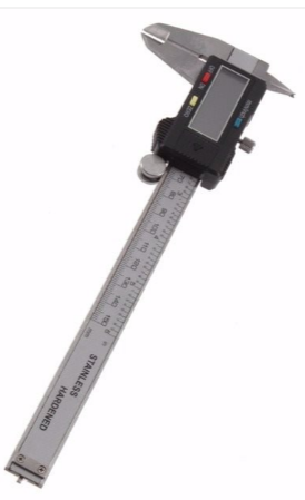 Calibrador Digital Vernier Acero Inoxidable Resistente al Agua 0-150mm