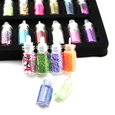 Set de 48 Joyas para Uñas con Lentejuelas y Polvos - Material DIY para Decoración - Image 4