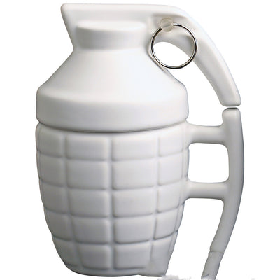Taza de Cerámica Estilo Granada con Tapa - Diseño Militar Único - Image 6