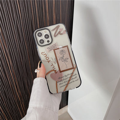Funda Transparente para Celular Diseño Rosa Helado - Image 5