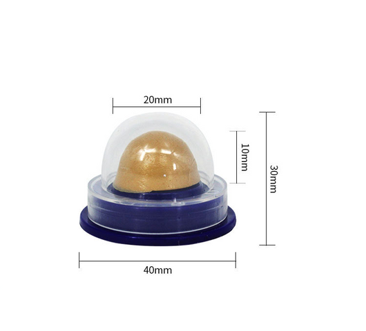 Two pet cat energy ball lick toys with catnip, one with a green base and orange pouch, the other with a blue base and black pouch. - Image 5