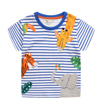 Camiseta Estampada de Animales para Niño