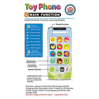 Teléfono Móvil Musical Interactivo con Carga y Pantalla Táctil para Niños - Image 9