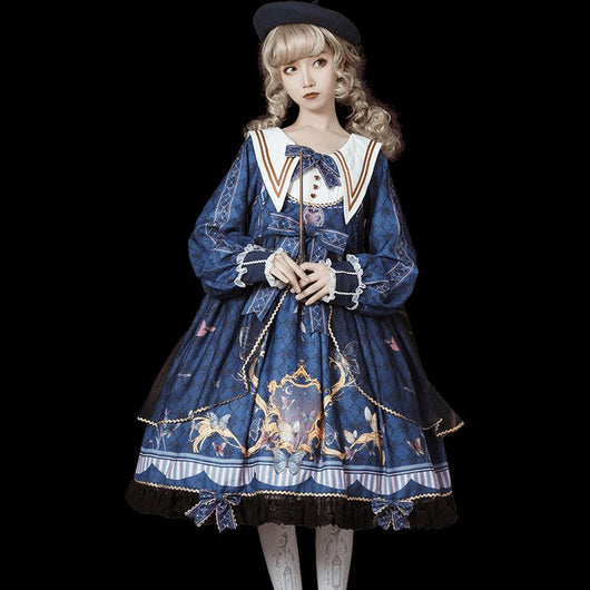 Vestido Lolita Victoriano Elegante con Detalles de Mariposa - Image 4