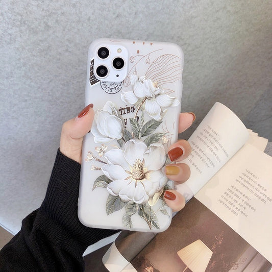 Funda de Silicona con Diseño Floral