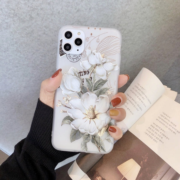Funda de Silicona con Diseño Floral