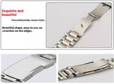 Correa de Reloj 22mm Cinco Eslabones Acero Inoxidable Sólido - Image 29