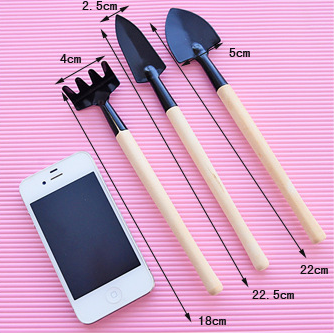 Set de 3 Herramientas Mini para Jardinería - Pala, Rastrillo y Desmalezador - Image 5