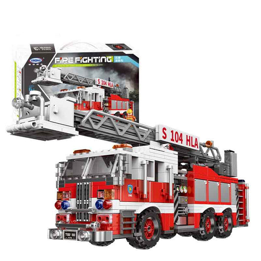 Juego de Bloques de Construcción Camión de Bomberos - Image 8