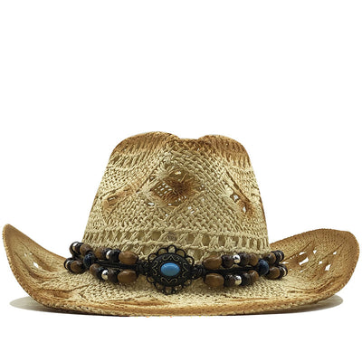 Sombrero Vaquero de Paja para Playa y Actividades al Aire Libre - Image 3