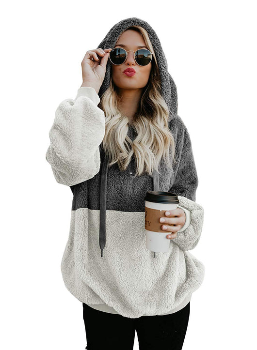 Sudadera Deportiva Mujer con Cierre y Parches - Cálida y Cómoda para Otoño Invierno - Image 2