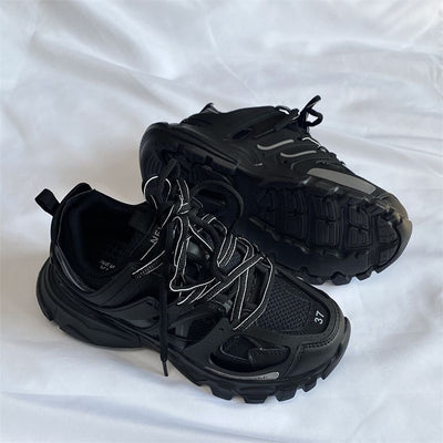 Tenis Retro Minimalistas con Suela Gruesa para Hombre - Image 7