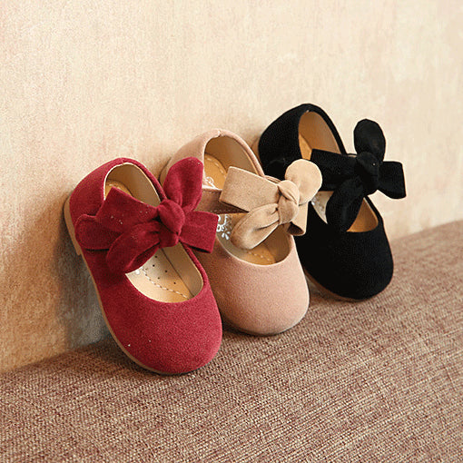 Zapatos de Cuero para Bebé Niña Primavera Otoño - Suela Suave Antideslizante con Moño - Image 2